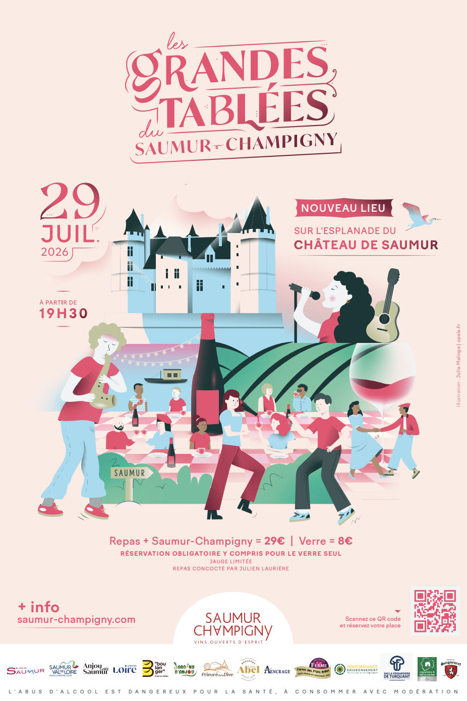 Les Grandes Tablées du Saumur-Champingy Opela par Julie Malinge - jeux de société pour Go49